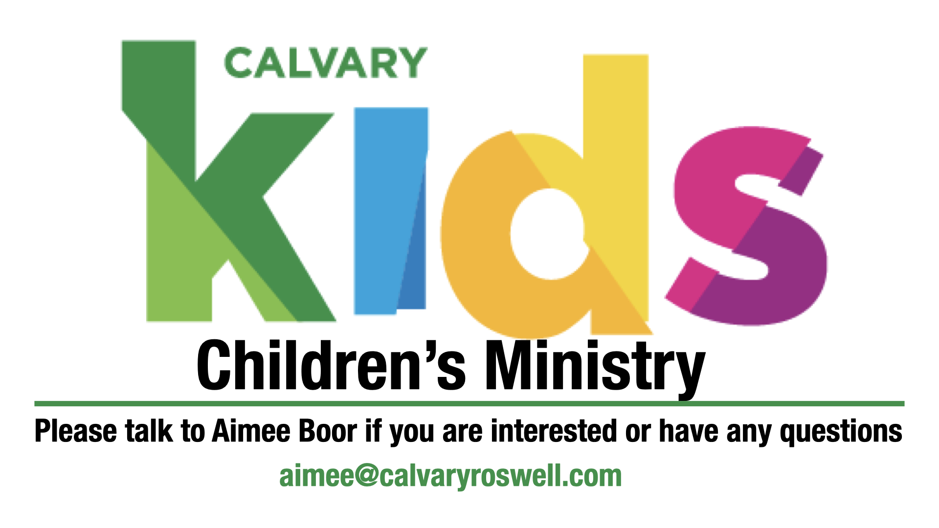 Children's Ministry