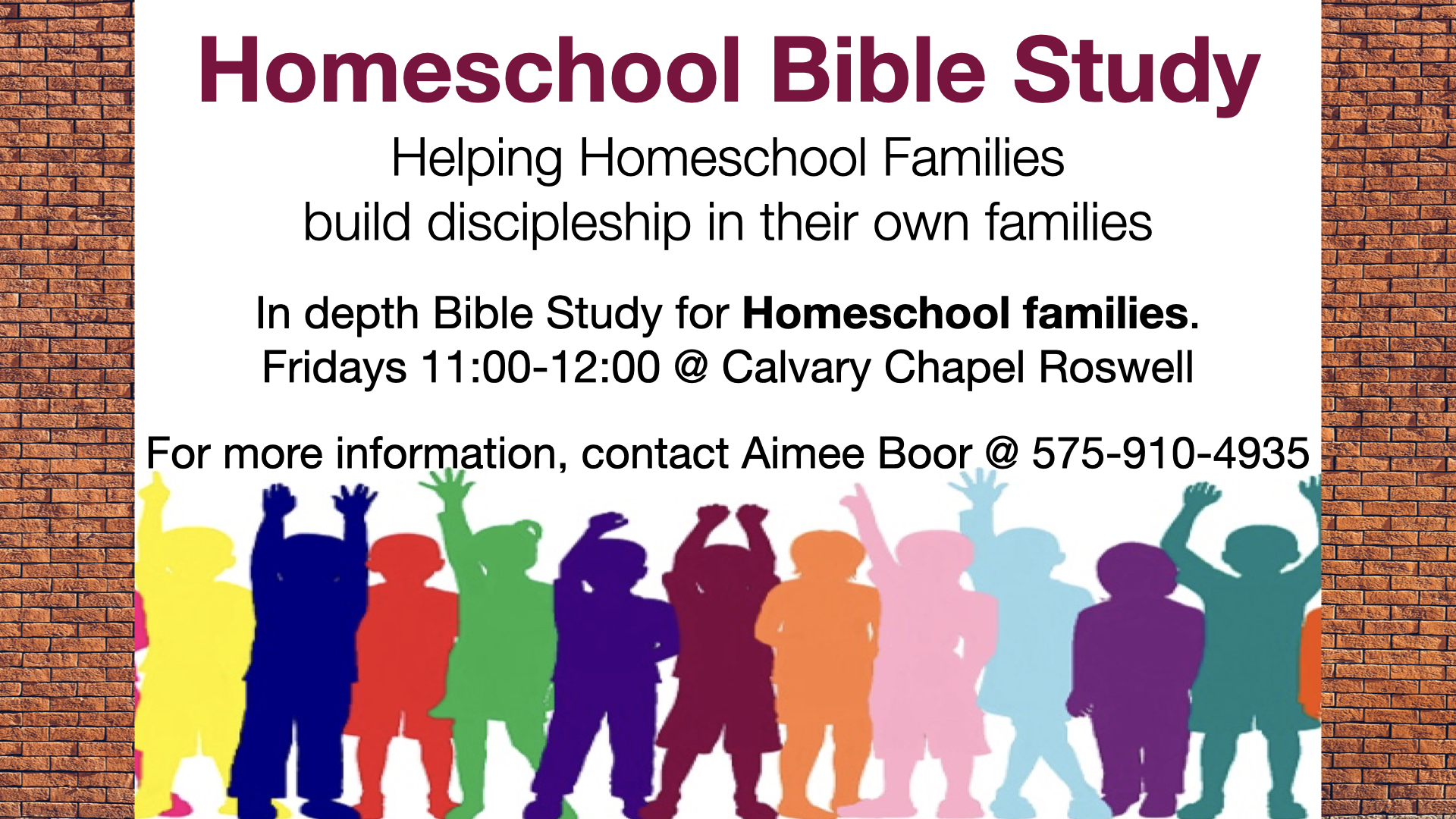 Homeschool Bible Study