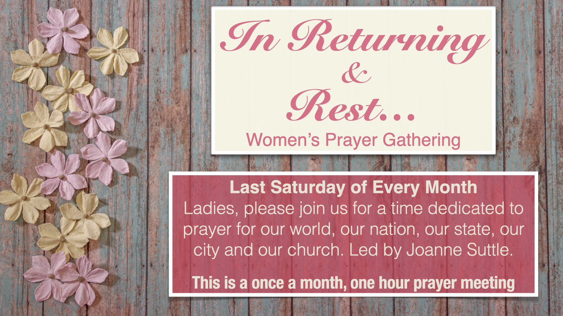 Returning and Rest